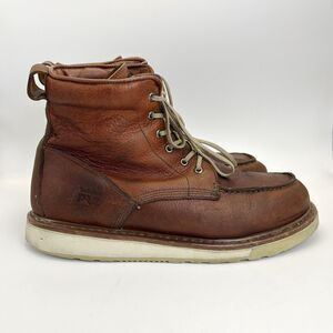 Timberland PRO Work Boots Mens Sz 13 M Wedge 6" Soft Toe Brown Leather EH 53009